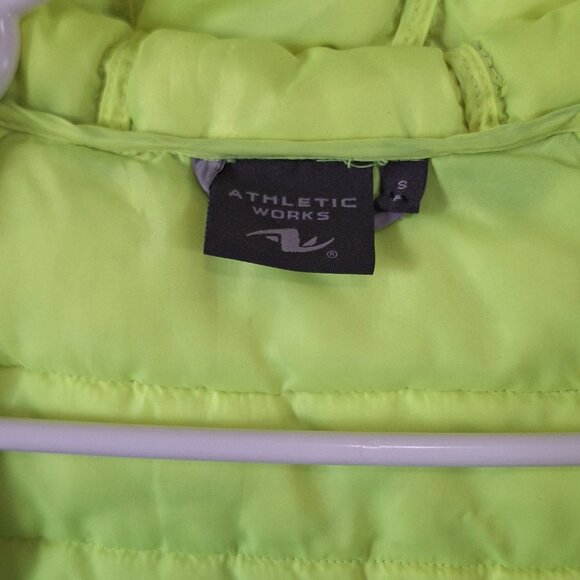 Athletic Works Boys Hybrid Jacket Hoodie Gray Black Neon Green Size Small 6/7 - Picture 4 of 7